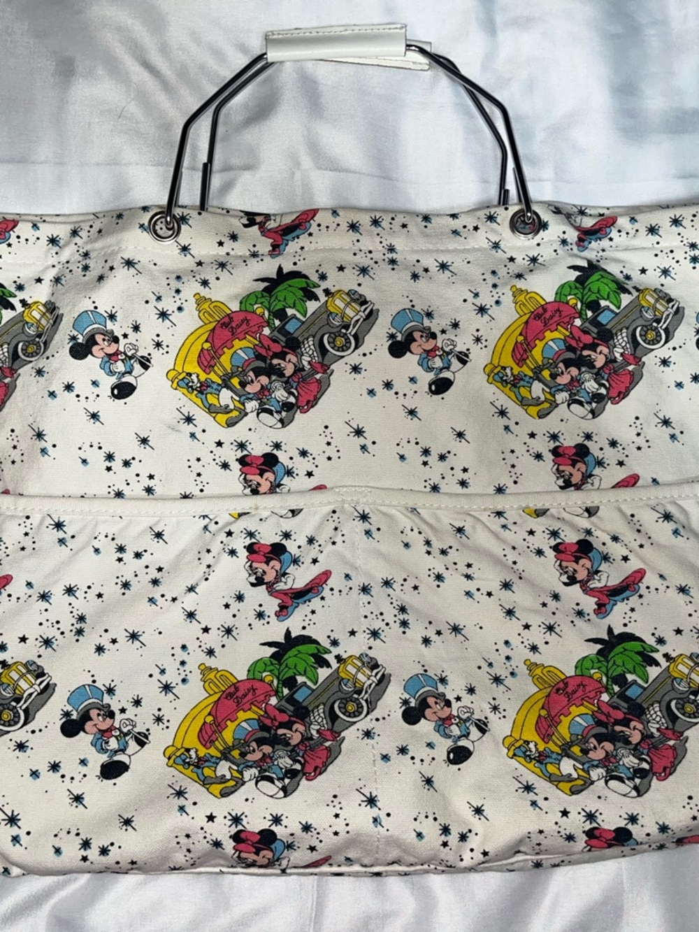 Vintage Disney Mickey‎ Minnie Goofy Club Daisy Tote Bag Disney Rare